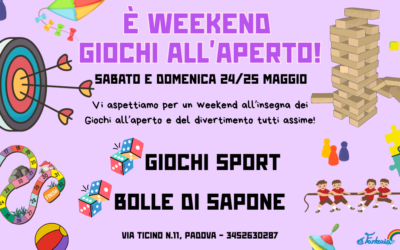 è Weekend Giochi all’Aperto!
