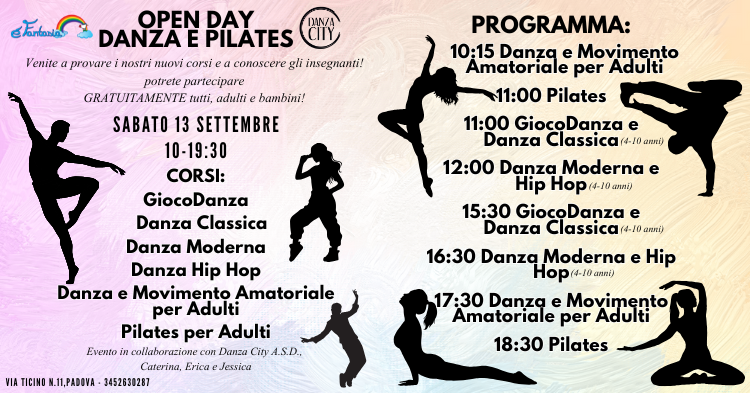 OPEN DAY – DANZA E PILATES